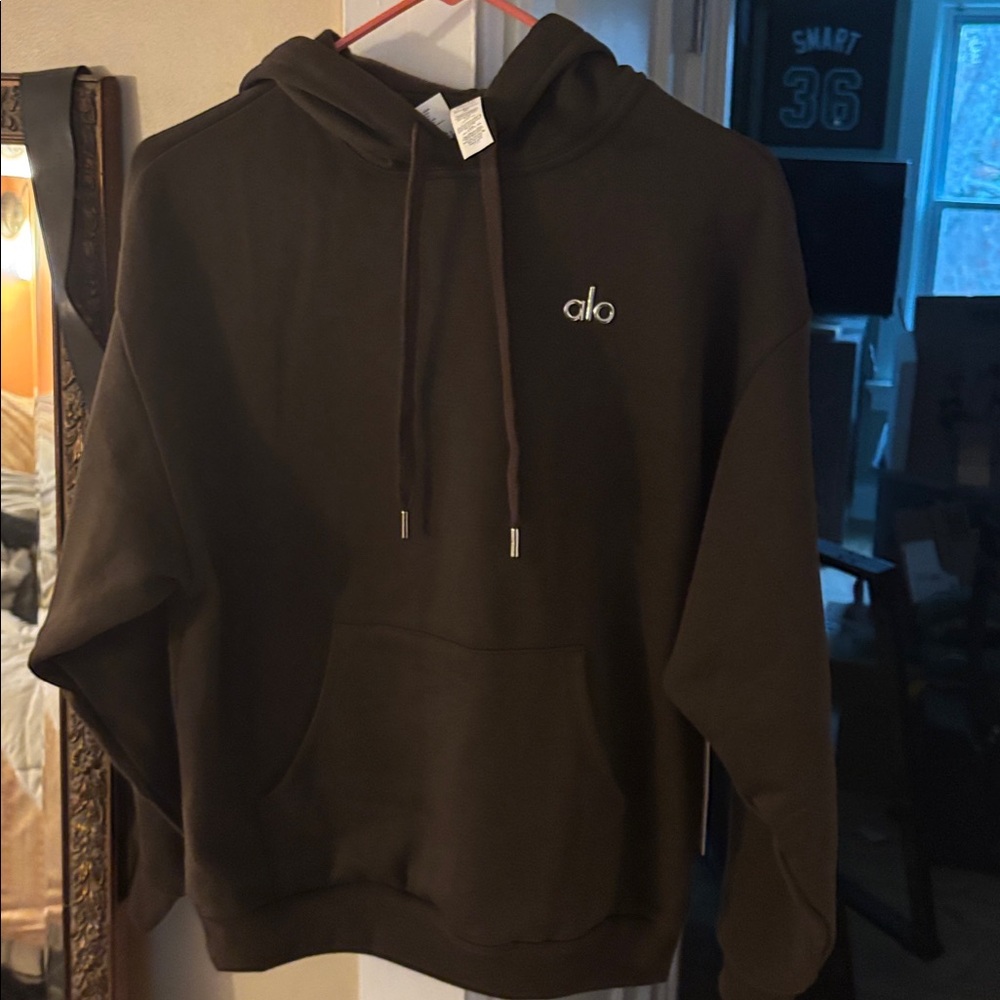 ALO Yoga NWT Accolade Hoodie Espresso